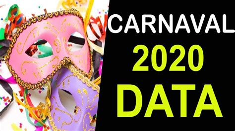 carnaval de 2020 data